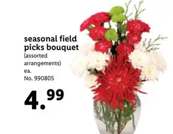 Lidl Seasonal field picks bouquet offer
