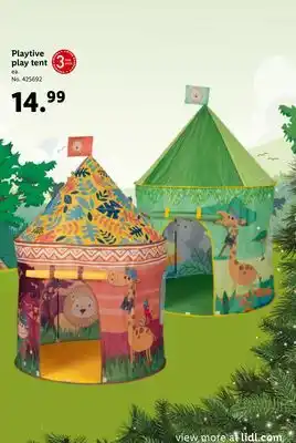 Lidl Playtive play tent offer