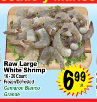 Superior Grocers Raw large white shrimp offer
