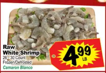 Superior Grocers Raw white shrimp offer