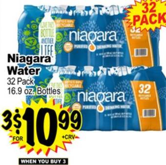 Superior Grocers 32 pack niagara water offer