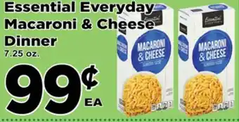 Superior Grocers Essential everyday macaroni & cheese dinner offer