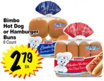 Superior Grocers Bimbo hot dog or hamburger buns offer
