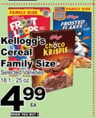 Superior Grocers Kellogg's cereal offer