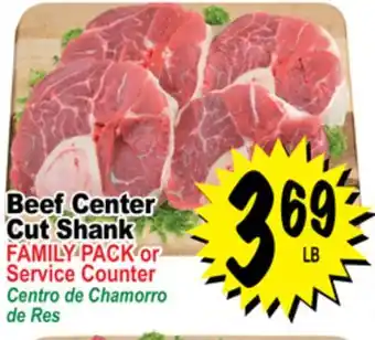 Superior Grocers Beef center cut shank offer