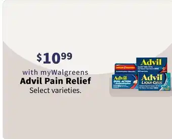 Walgreens Advil pain relief offer