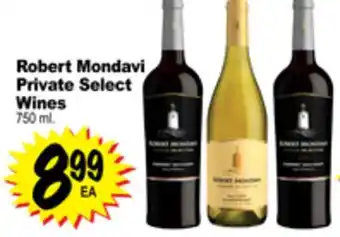 Superior Grocers Robert mondavi private select wines offer