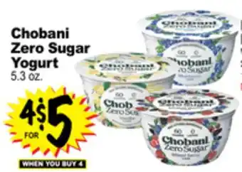 Superior Grocers Chobani zero sugar yogurt offer
