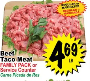 Superior Grocers Beef taco meat offer