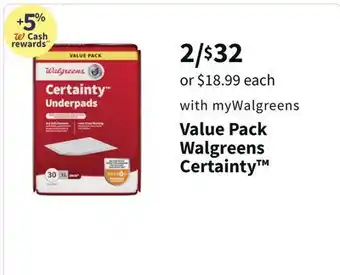 Walgreens Value pack walgreens certainty offer