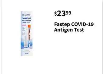 Walgreens Fastep covid-19 antigen test offer
