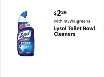 Walgreens Lysol toilet bowl cleaners offer
