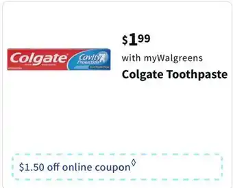 Walgreens Colgate toothpaste offer