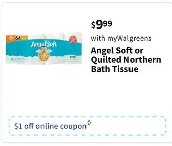 Walgreens Angel softor quilted northern bath tissue offer