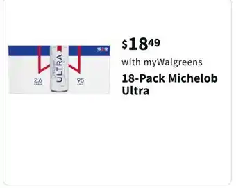 Walgreens 18-pack michelob ultra offer