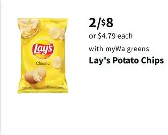 Walgreens Lay's potato chips offer