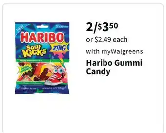Walgreens Haribo gummi candy offer