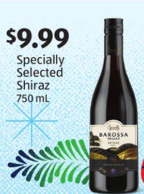 Aldi Specially selected shiraz offer