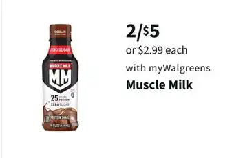Walgreens Muscle milk offer