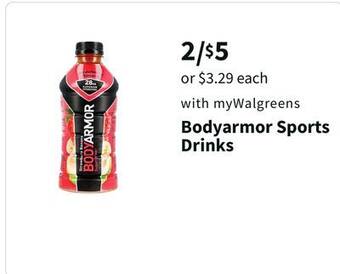 Walgreens Bodyarmor sports drinks offer