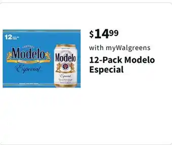 Walgreens 12-pack modelo especial offer