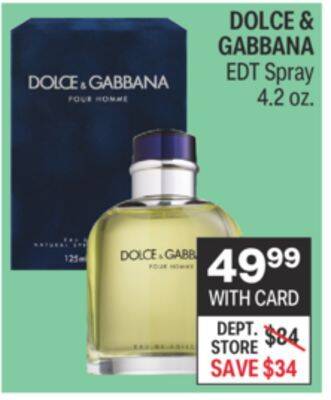 CVS Dolce & gabbana edt spray 4.2 oz offer