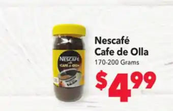Vallarta Supermarkets Nescafé cafe de olla offer