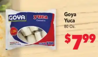 Vallarta Supermarkets Goya yuca offer