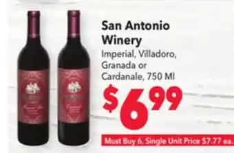 Vallarta Supermarkets San antonio winery offer