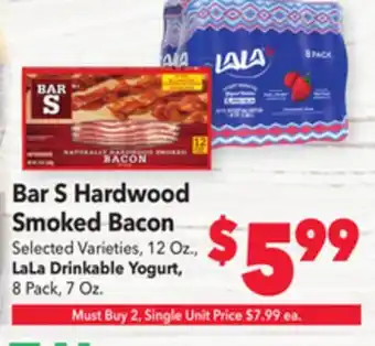 Vallarta Supermarkets Bar s hardwood smoked bacon offer
