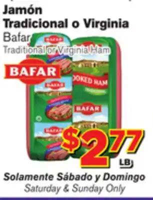 El Super Fresh Traditional or virginia ham offer