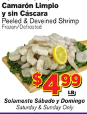 El Super Fresh Peeled & deveined shrimp offer