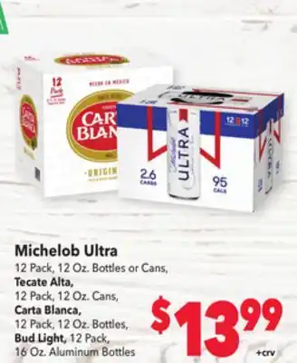 Vallarta Supermarkets Michelob ultra offer