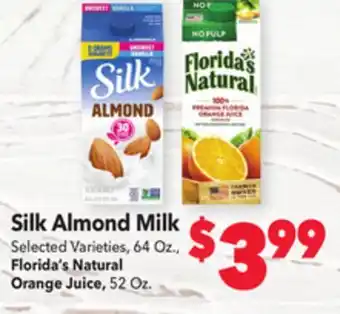 Vallarta Supermarkets Silk almond milk offer