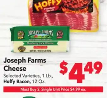 Vallarta Supermarkets Joseph farms cheese offer