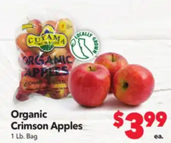Vallarta Supermarkets Organic crimson apples offer