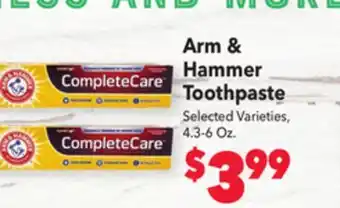 Vallarta Supermarkets Arm & hammer toothpaste offer