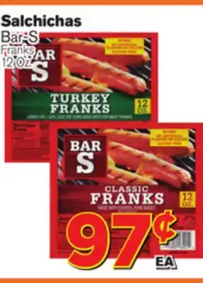El Super Fresh Bar-s franks offer