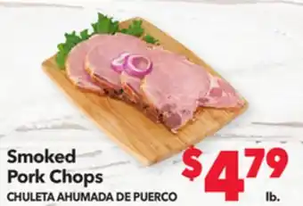 Vallarta Supermarkets Smoked pork chops/chuleta ahumada de puerco offer