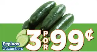 El Super Fresh Pepinos cucumbers offer