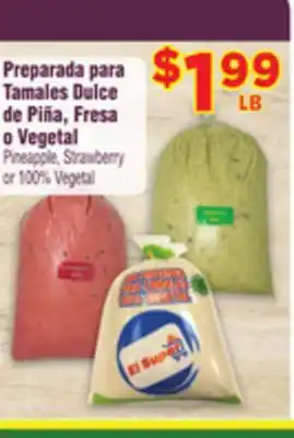 El Super Fresh Pineapple strawberry or 100% vegetable offer