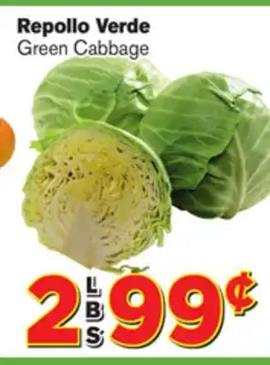 El Super Fresh Green cabbage offer