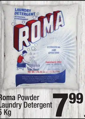 Super King Markets Roma powder laundry detergent offer