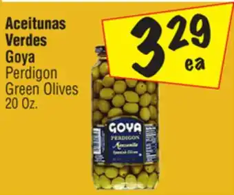 El Super Perdigon green olives offer