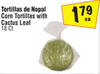 El Super Corn tortillas with cactus leaf offer