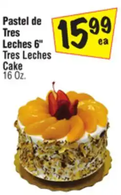 El Super 6 tres leches cake offer
