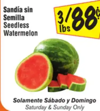 El Super Seedless watermelon offer