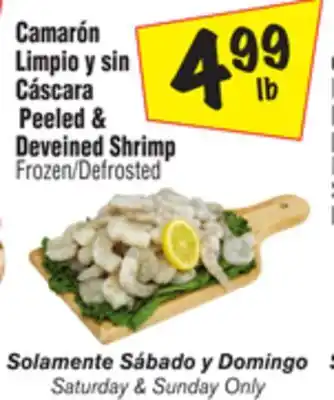 El Super Peeled & deveined shrimp offer