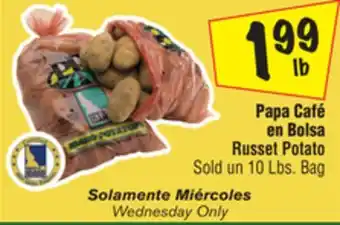 El Super Russet potato offer