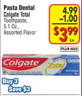 El Super Colgate total toothpaste offer